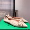Bottega Veneta THE MADAME Bow Ballet Flats Suede Nude Pink 2021