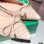 Bottega Veneta THE MADAME Bow Ballet Flats Suede Nude Pink 2021
