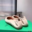 Bottega Veneta THE MADAME Bow Ballet Flats Suede Nude Pink 2021
