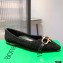 Bottega Veneta THE MADAME Horsebit Ballet Flats Intrecciato Suede Black 2021