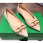 Bottega Veneta THE MADAME Horsebit Ballet Flats Intrecciato Suede Nude Pink 2021