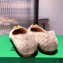 Bottega Veneta THE MADAME Horsebit Ballet Flats Intrecciato Suede Nude Pink 2021