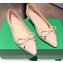 Bottega Veneta THE MADAME Bow Ballet Flats Intrecciato Suede Nude Pink 2021
