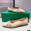 Bottega Veneta THE MADAME Bow Ballet Flats Intrecciato Suede Nude Pink 2021