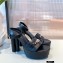 Louis Vuitton Monogram Studs Heel Podium Platform Sandals Black 2021