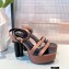Louis Vuitton Monogram Studs Heel Podium Platform Sandals Brown 2021