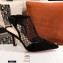 Dior Suede Calfskin Mesh Heeled Slingback Pumps Black 2021