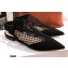 Dior Suede Calfskin Mesh Slingback Flats Black 2021