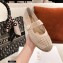 Dior Mesh Embroidery Caro Espadrilles Ballerina Flats White 2021
