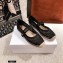 Dior Mesh Embroidery Caro Espadrilles Ballerina Flats Black 2021