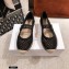 Dior Mesh Embroidery Caro Espadrilles Ballerina Flats Black 2021