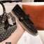 Dior Mesh Embroidery Caro Espadrilles Ballerina Flats Black 2021