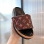 Louis Vuitton Monogram Nylon Pool Pillow Comfort Mules Brown 2021