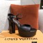 Louis Vuitton Heel Podium Platform Sandals Black 2021