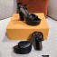 Louis Vuitton Heel Podium Platform Sandals Black 2021