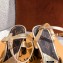 Louis Vuitton Heel Podium Platform Sandals Gold 2021
