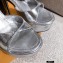Louis Vuitton Heel Podium Platform Sandals Silver 2021