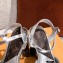Louis Vuitton Heel Podium Platform Sandals Silver 2021