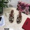 Dolce & Gabbana Crystal Heel 10.5cm Python Mules Camel 2021