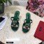 Dolce & Gabbana Crystal Heel 10.5cm Python Mules Green 2021