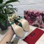Dolce & Gabbana Crystal Heel 10.5cm Python Mules Green 2021
