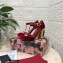 Dolce & Gabbana Heel 10.5cm T-strap Sandals Red with Pearls 2021
