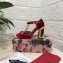 Dolce & Gabbana Heel 10.5cm T-strap Sandals Red with Pearls 2021