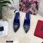 Dolce & Gabbana Heel 11cm Devotion Slingbacks in Patchwork Denim 2021