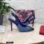 Dolce & Gabbana Heel 11cm Devotion Slingbacks in Patchwork Denim 2021