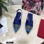 Dolce & Gabbana Heel 6.5cm Devotion Slingbacks in Patchwork Denim 2021