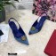 Dolce & Gabbana Heel 6.5cm Devotion Slingbacks in Patchwork Denim 2021