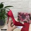 Dolce & Gabbana Heel 10.5cm Satin Pumps Red with Crystal Bow 2021