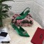 Dolce & Gabbana Heel 6.5cm Satin Slingbacks Green with Crystal Bow 2021