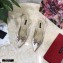 Dolce & Gabbana Heel 6.5cm Satin Slingbacks Beige with Crystal Bow 2021