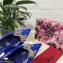 Dolce & Gabbana Heel 6.5cm Satin Slingbacks Blue with Crystal Bow 2021