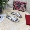 Dolce & Gabbana Calfskin Flat Sliders Silver With DG Millennials Logo 2021