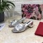 Dolce & Gabbana Heel 6.5cm Calfskin Mules Silver With DG Millennials Logo 2021