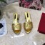 Dolce & Gabbana Heel 6.5cm Calfskin Mules Gold With DG Millennials Logo 2021