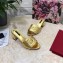Dolce & Gabbana Heel 6.5cm Calfskin Mules Gold With DG Millennials Logo 2021