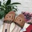 Dolce & Gabbana Calfskin Flat Sliders Brown With DG Millennials Logo 2021