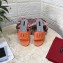 Dolce & Gabbana Calfskin Flat Sliders Orange With DG Millennials Logo 2021