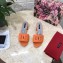 Dolce & Gabbana Heel 6.5cm Calfskin Mules Orange With DG Millennials Logo 2021