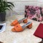 Dolce & Gabbana Heel 6.5cm Calfskin Mules Orange With DG Millennials Logo 2021