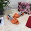 Dolce & Gabbana Heel 6.5cm Calfskin Mules Orange With DG Millennials Logo 2021