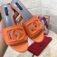 Dolce & Gabbana Heel 6.5cm Calfskin Mules Orange With DG Millennials Logo 2021