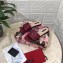 Dolce & Gabbana Calfskin Flat Sliders Burgundy With DG Millennials Logo 2021