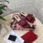 Dolce & Gabbana Calfskin Flat Sliders Burgundy With DG Millennials Logo 2021