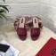 Dolce & Gabbana Calfskin Flat Sliders Burgundy With DG Millennials Logo 2021