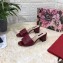 Dolce & Gabbana Heel 6.5cm Calfskin Mules Burgundy With DG Millennials Logo 2021
