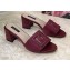 Dolce & Gabbana Heel 6.5cm Calfskin Mules Burgundy With DG Millennials Logo 2021